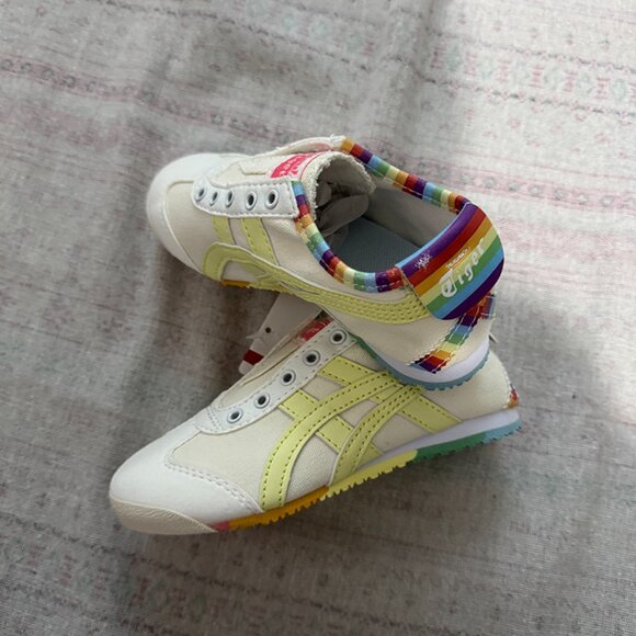 Ontisuka Tiger Paraty Rainbow White Canvas Shoes - Picture 3 of 9